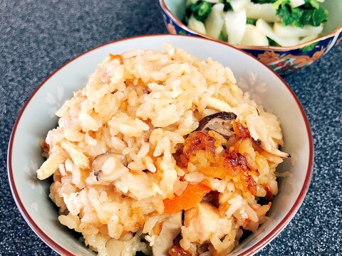 お餅で簡単☆とり五目おこわ